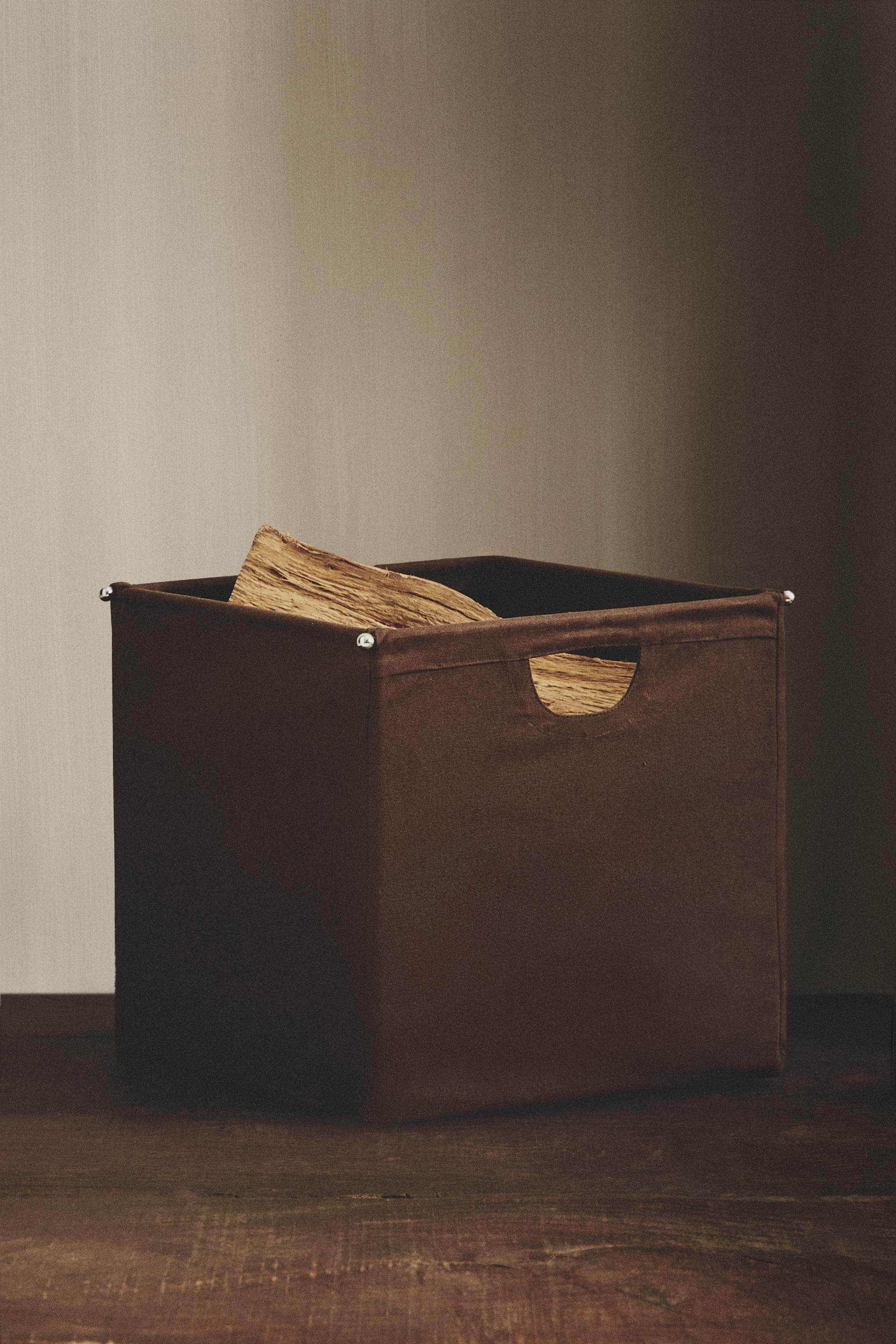 CANVAS BASKET FIREPLACE